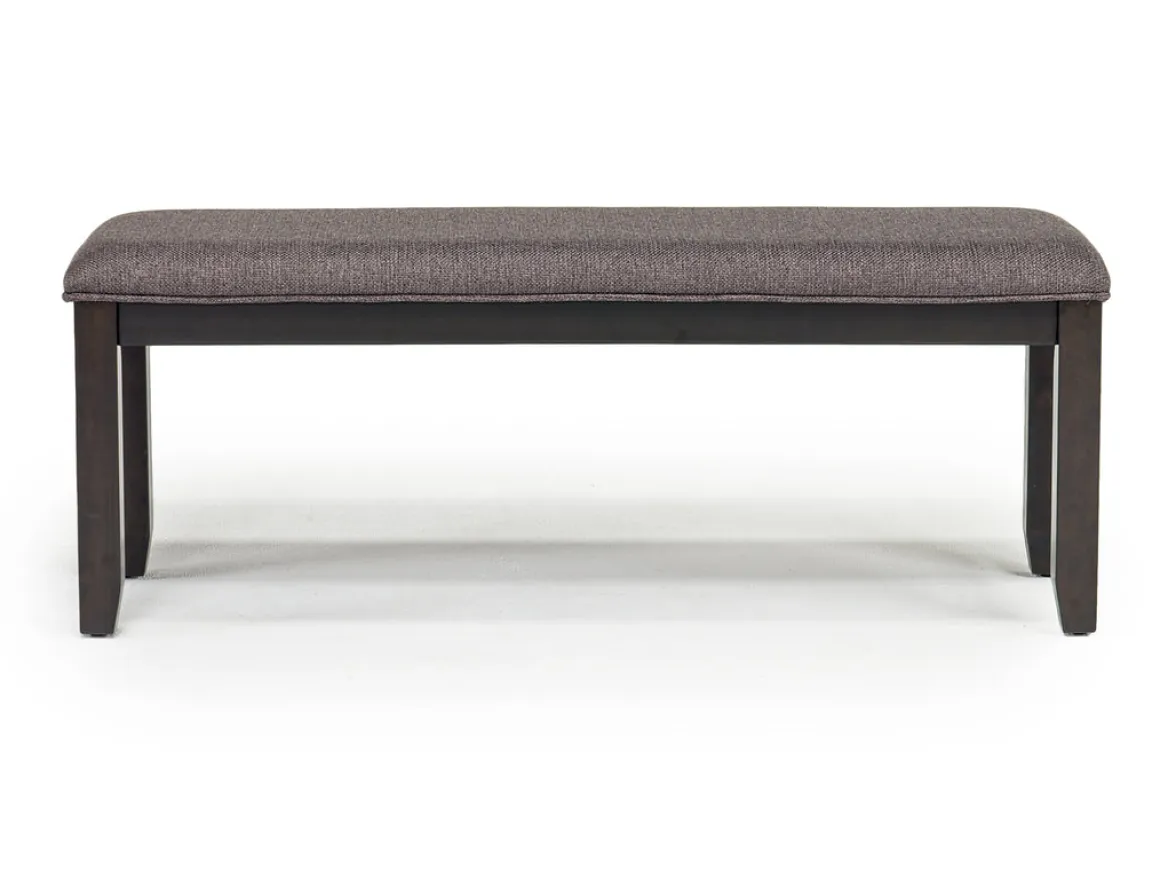 Miami Adjustable Dining Table, 4 Chairs & Bench In Gray