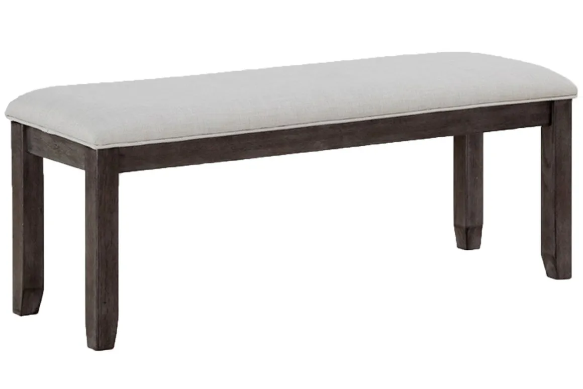 Miami Adjustable Dining Table, 4 Chairs & Bench In Gray