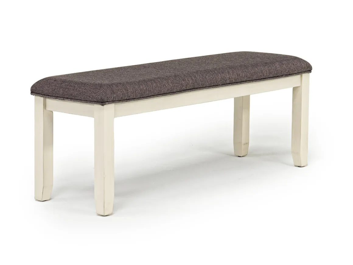 Miami Adjustable Dining Table, 4 Chairs & Bench In Gray