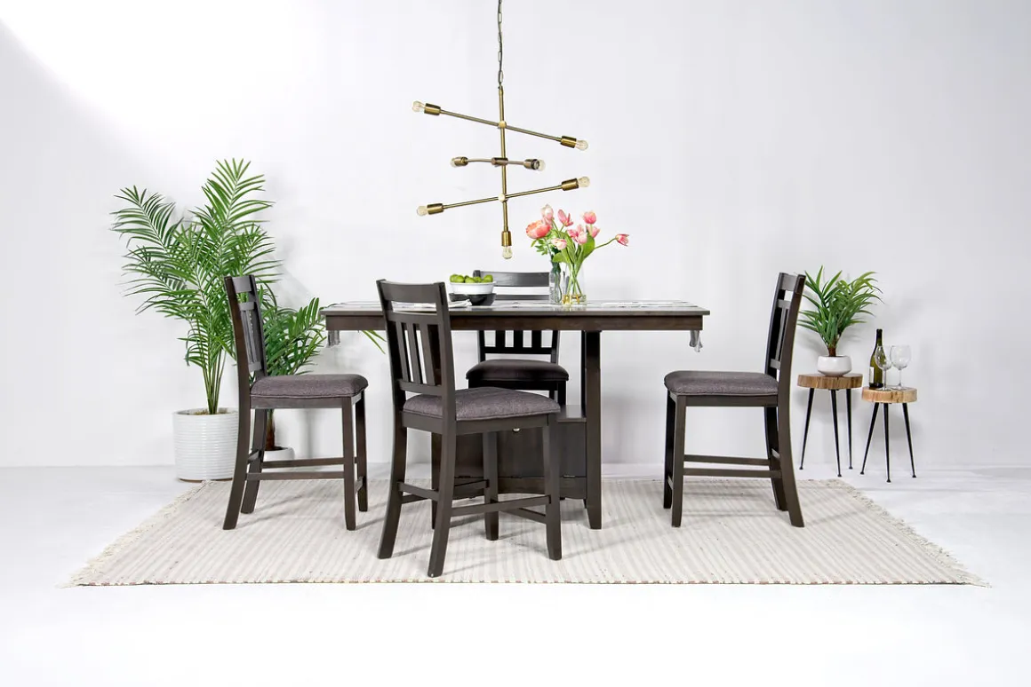 Miami Counter Height Stool In Gray