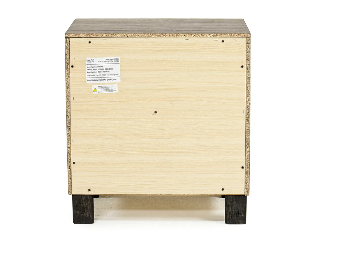 Naialyn Nightstand In Gray