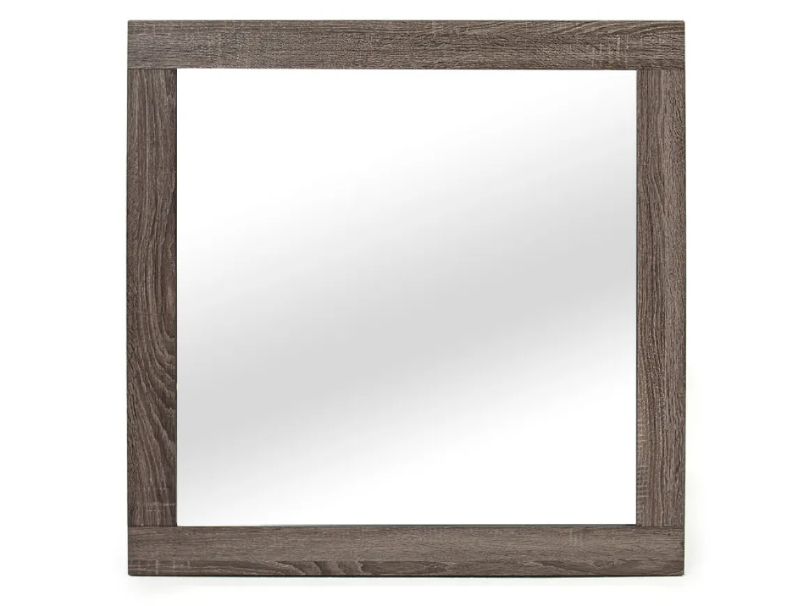 Naialyn Panel Bed, Dresser, Mirror & Nightstand In Gray, Full