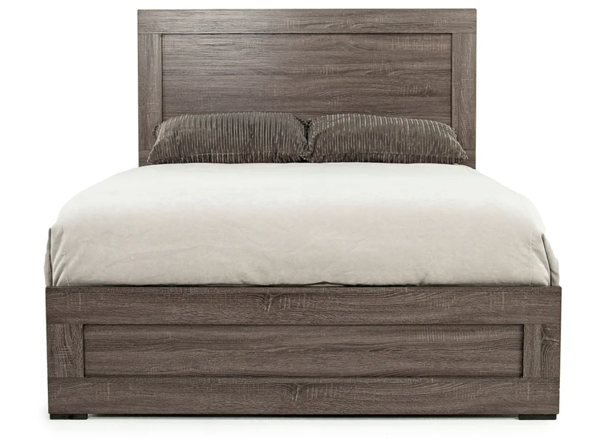 Naialyn Panel Bed In Gray, Full