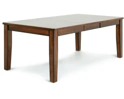 Napa Extendable Dining Table & 6 Chairs In Brown