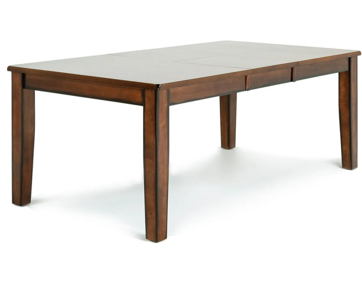 Napa Extendable Dining Table & 6 Chairs In Brown