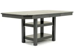 New Haven Adjustable Height Extendable Dining Table In Brown