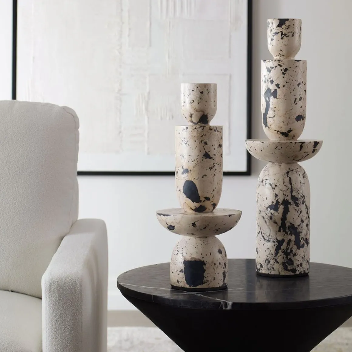 Nouveau Towers, Set Of 2