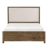 Oaklyn Upholstered Panel Bed In Brown, Queen