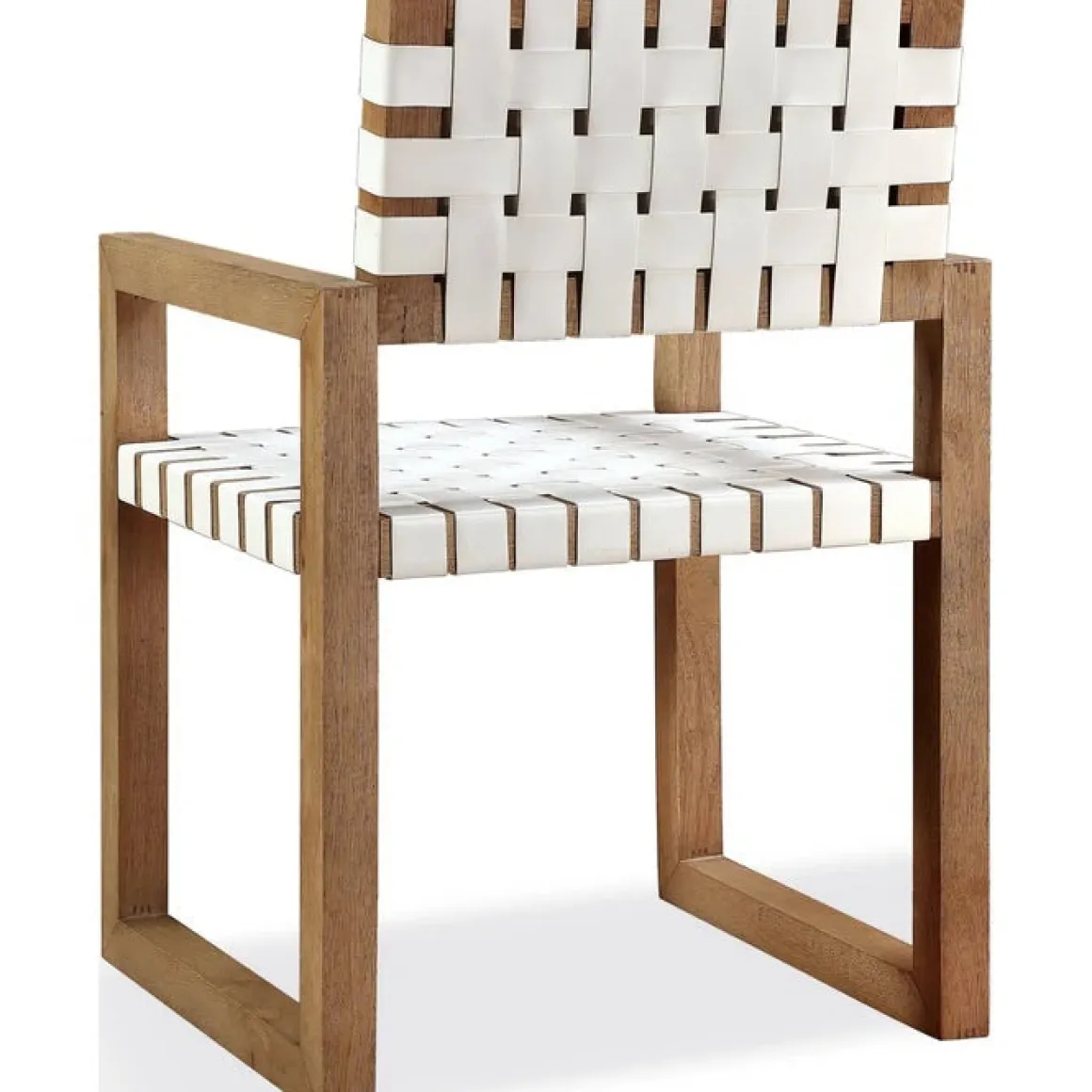 One Upholstered Arm Chair In Bisque, Set Of 2