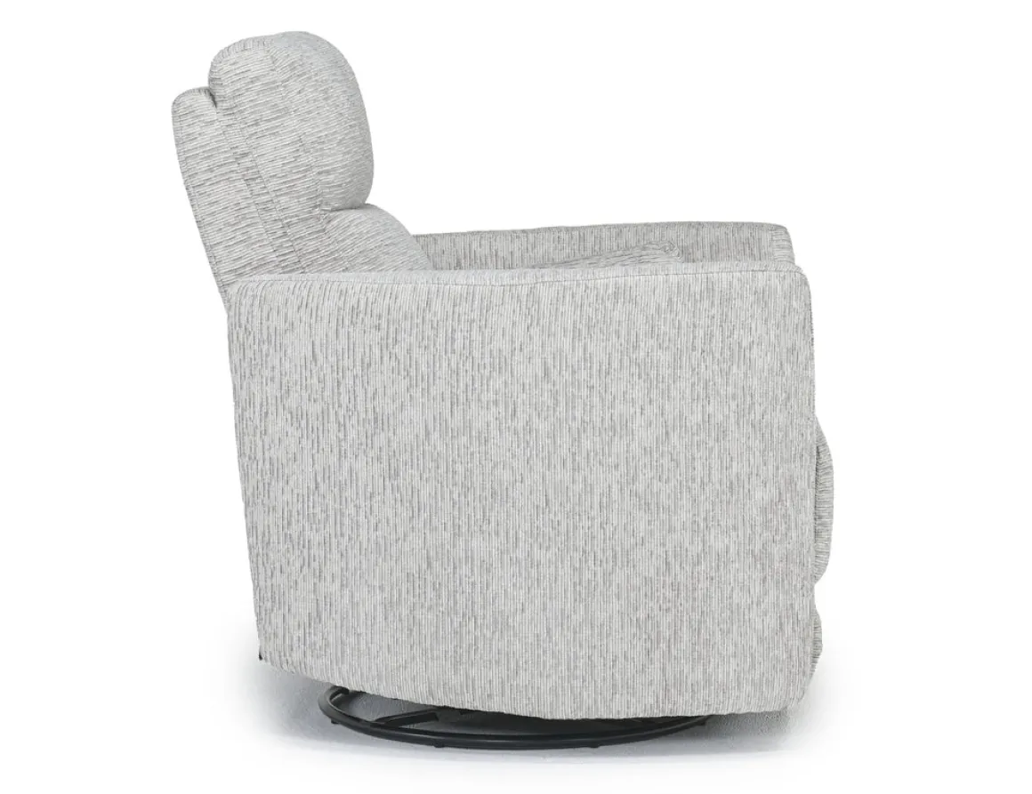 Opal Swivel Gliding Recliner In Dove