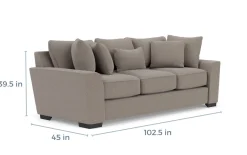 Oracle Large Sofa & Loveseat, Down - Custom Order