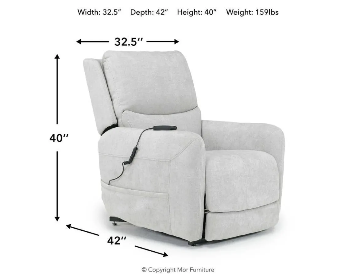 Palencia 3 Power Lift Recliner In Trento Dove