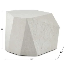 Parra Outdoor End Table In Gray