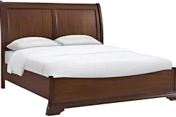 Phillipe Sleigh Bed In Cherry, Queen