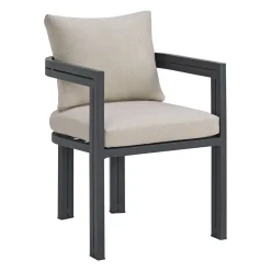 Playa Outdoor Dining Table & 4 Chairs In Dark Gray