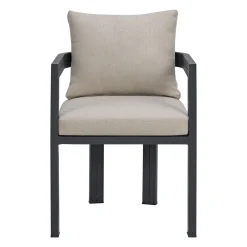 Playa Outdoor Side Chair In Dark Gray, Set Of 2