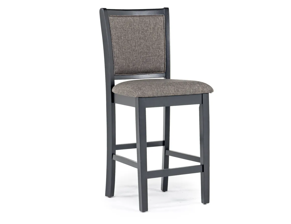 Potomac Round Counter Height Dining Table & 4 Stools In Brown/Black