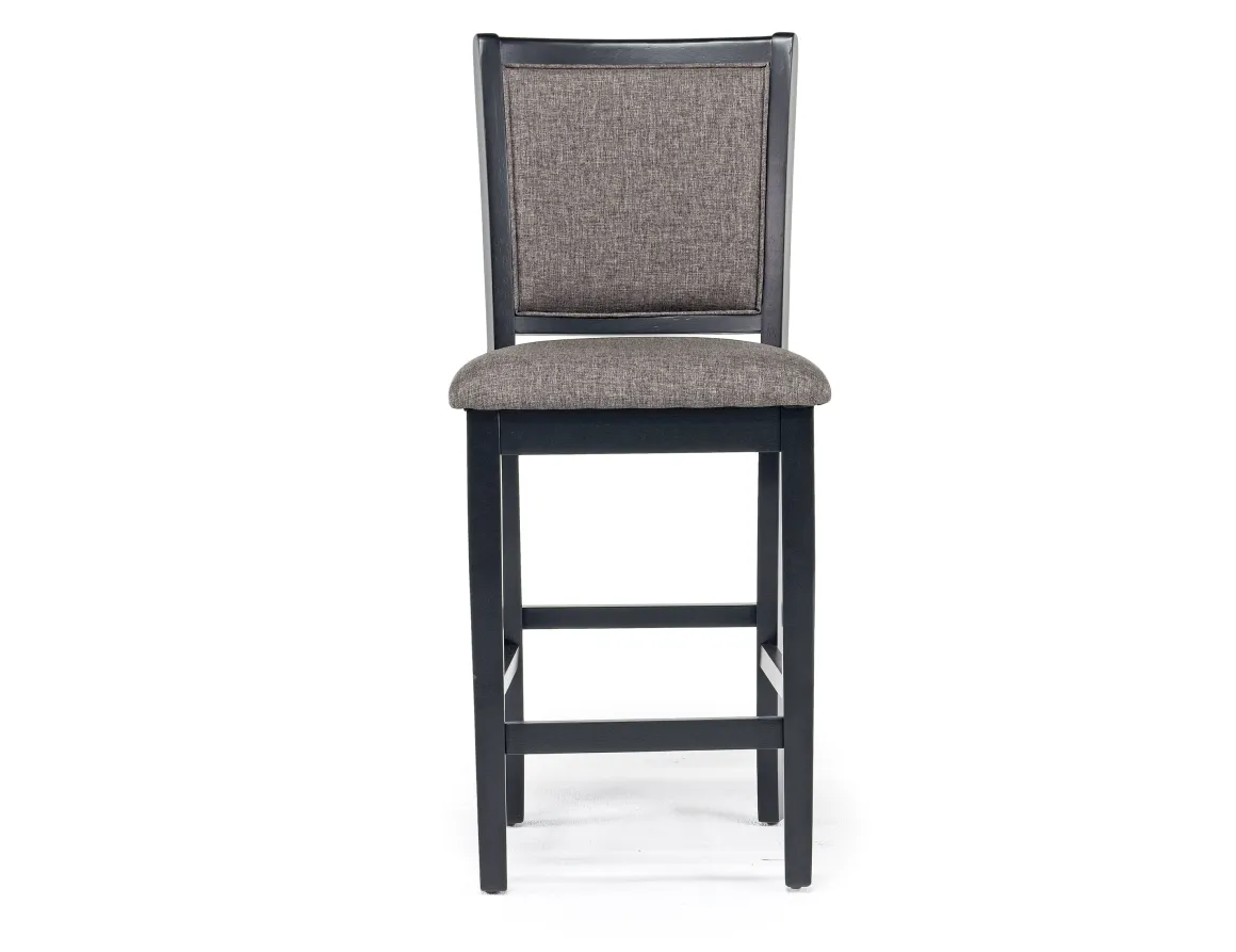 Potomac Round Counter Height Dining Table & 4 Stools In Brown/Black