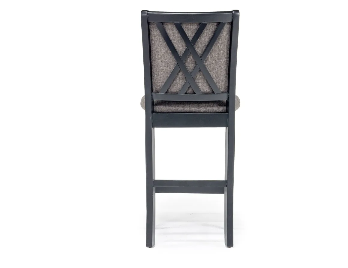 Potomac Round Counter Height Dining Table & 4 Stools In Brown/Black