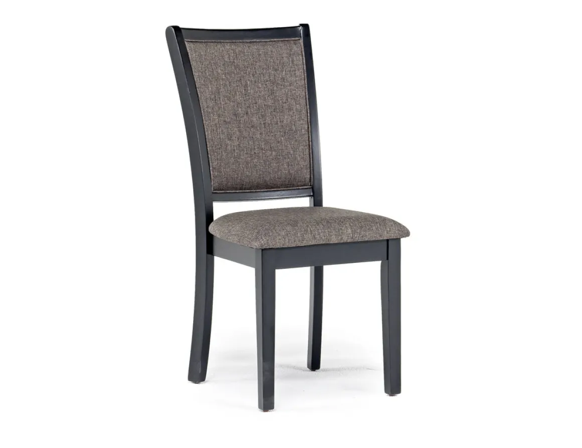 Potomac Round Dining Table & 4 Chairs In Brown / Black