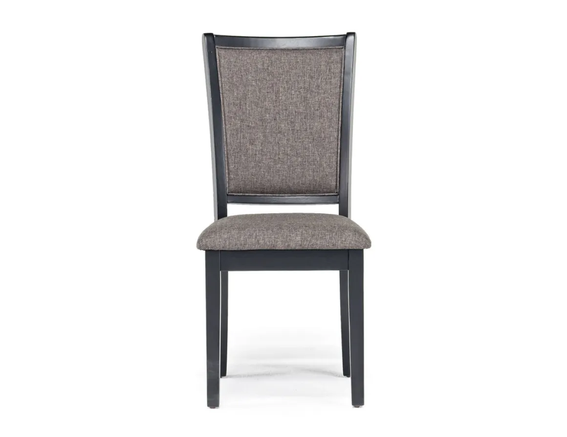 Potomac Round Dining Table & 4 Chairs In Brown / Black