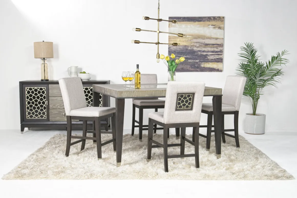 Proximity Counter Height Dining Table In Gray Oak