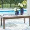 Rainier Outdoor Coffee Table In Brown