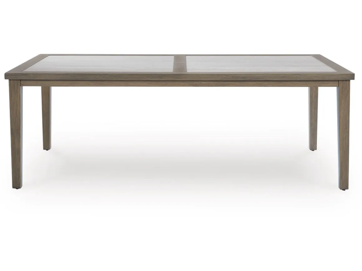 Rainier Outdoor Dining Table In Brown