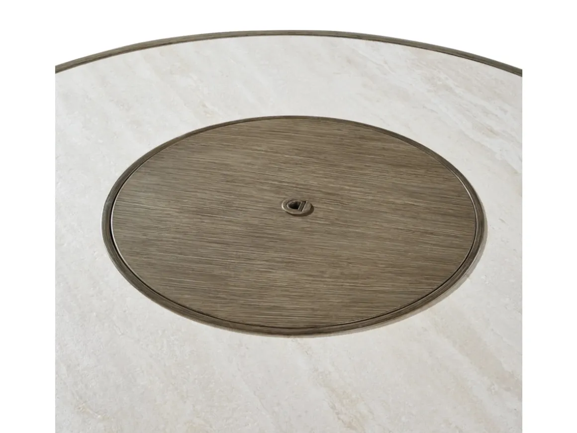 Rainier Outdoor Firepit In Brown/Beige