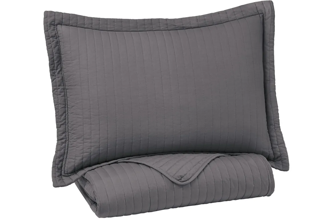 Raleda 3 Piece Coverlet In Navy, Eastern King