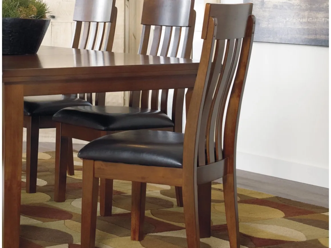 Ralene Extendable Dining Table & 6 Chairs In Brown