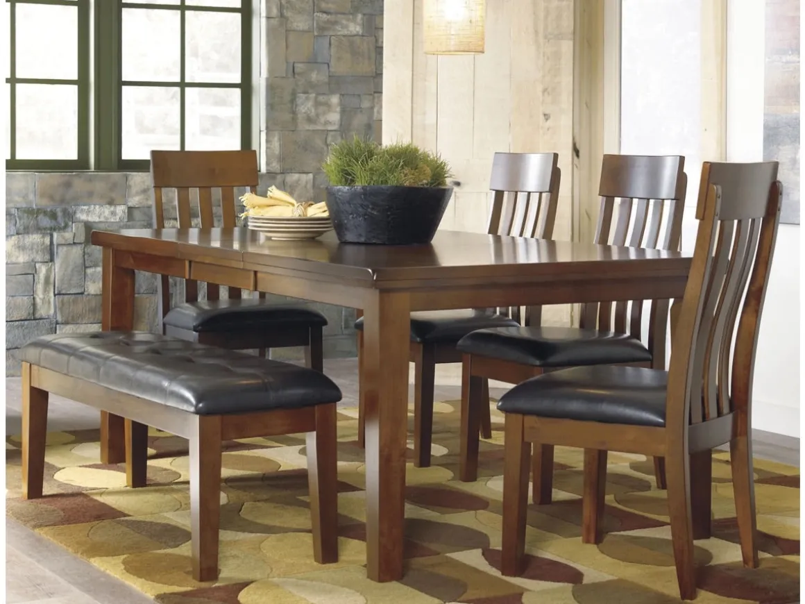 Ralene Extendable Dining Table In Medium Brown