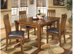 Ralene Side Chair In Medium Brown, Set Of 2