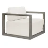 Remsen Outdoor Lounge Chair In Brown
