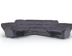 Retreat 6 Piece Power Sectional W/ Power Armless Recliner In Cognac Leather