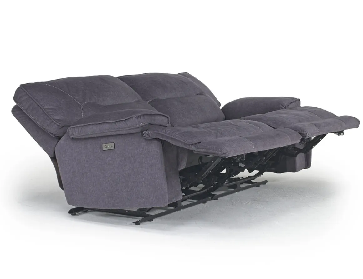Retreat Power Loveseat In Cognac Leather