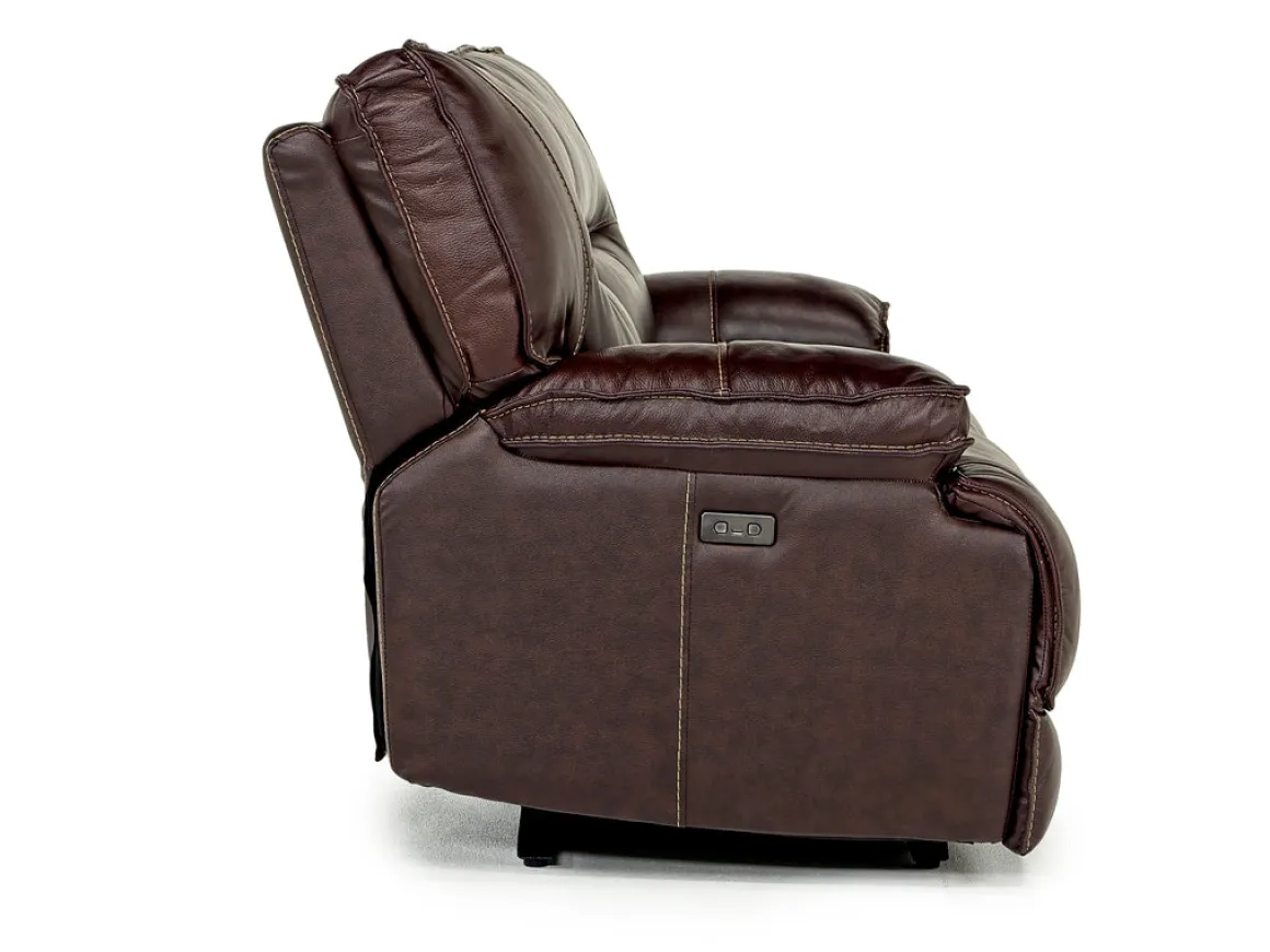 Retreat Power Sofa & Loveseat In Cognac Leather