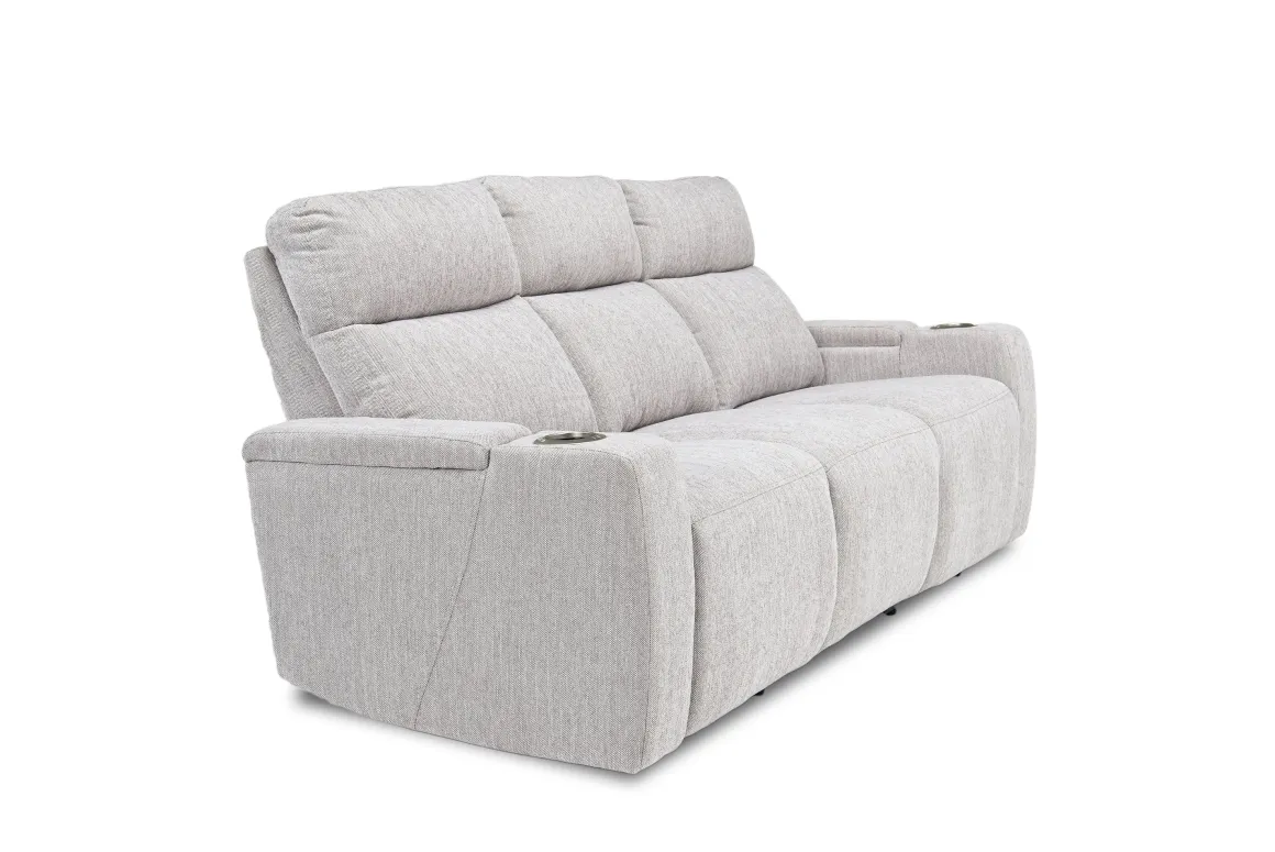 Rhys 2 Power Sofa In Brown