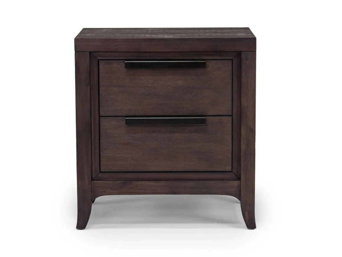 Riley Bookcase Bed, Dresser, Mirror & Nightstand In Carbonite, Ca King