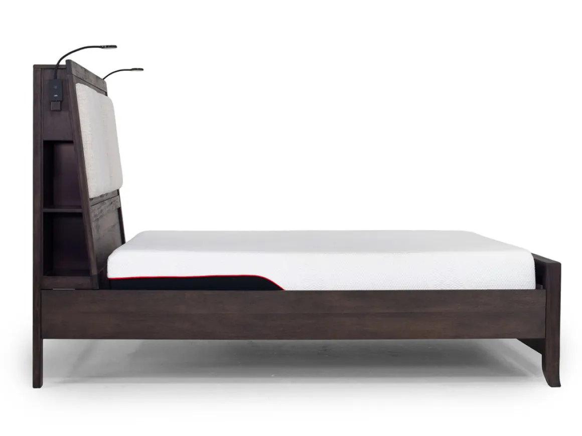 Riley Bookcase Bed In Carbonite, Ca King
