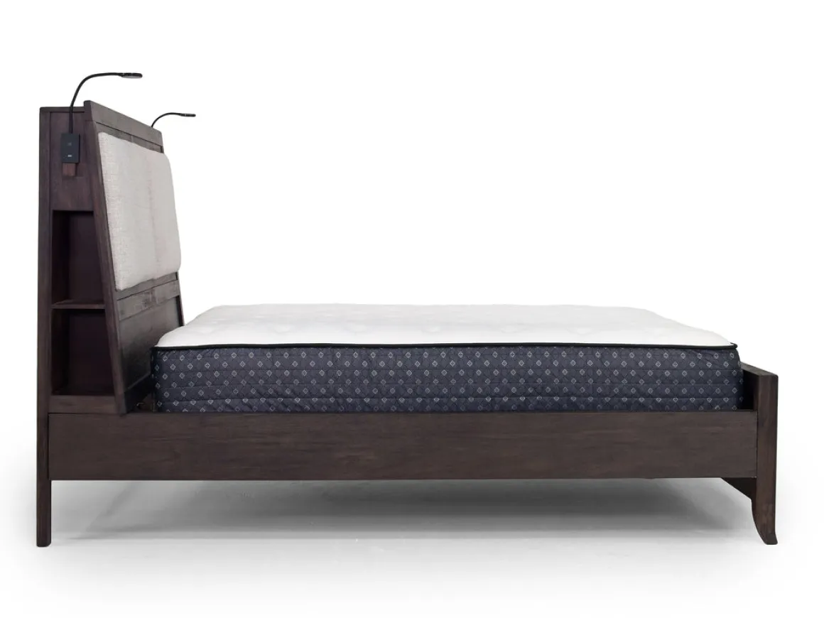 Riley Bookcase Bed In Carbonite, Ca King