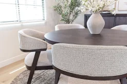 Riley Upholstered Arm Chair In Carbonite