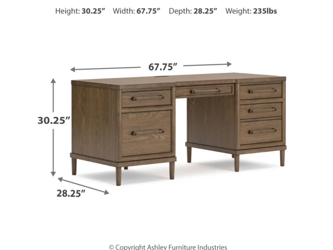 Roanhowe Office Desk In Brown