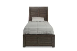 Ruff Hewn Panel Bed In Brown, Queen