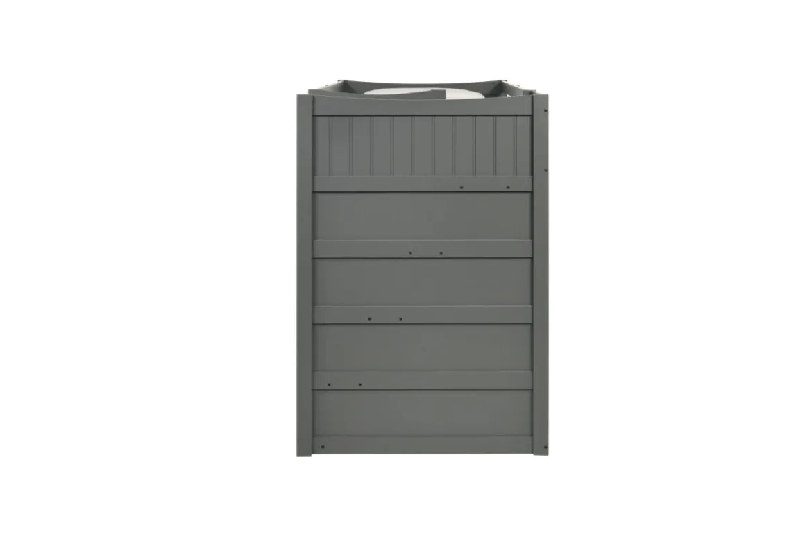 Sami Bunk Bed W/ Storage Steps In Espresso, Twin/Twin, Right Facing