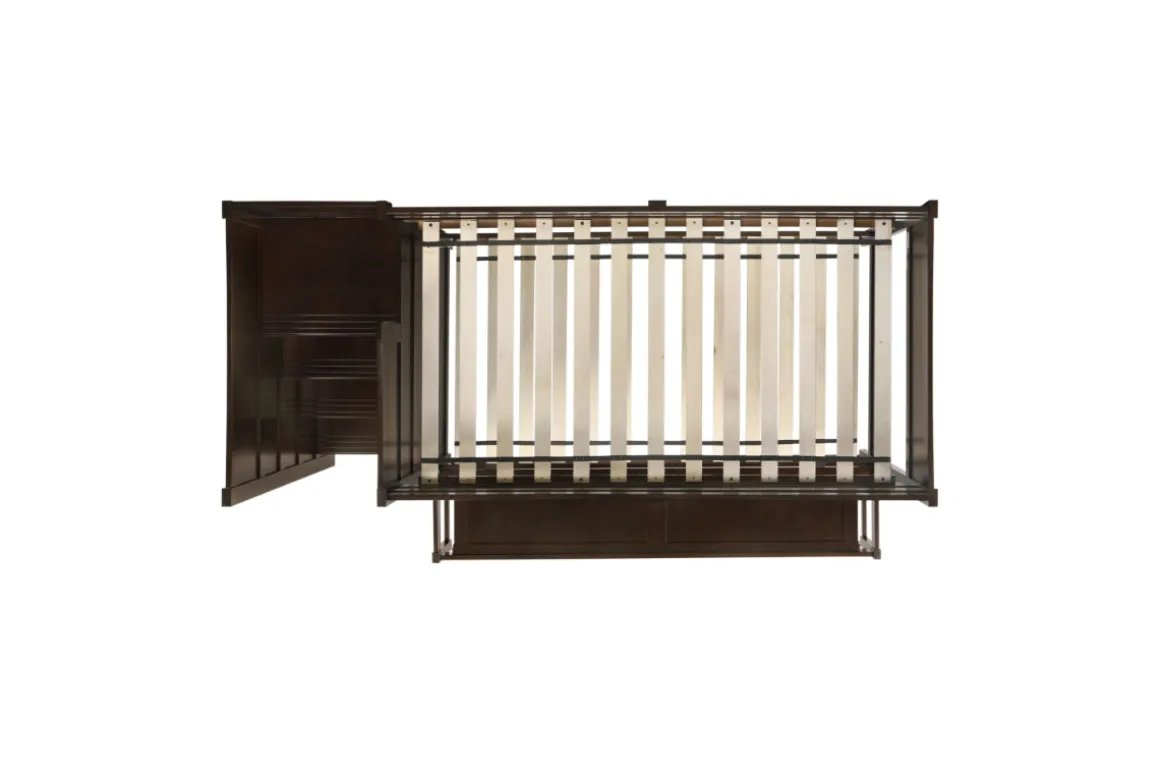 Sami Bunk Bed W/ Storage Steps In Espresso, Twin/Twin, Right Facing