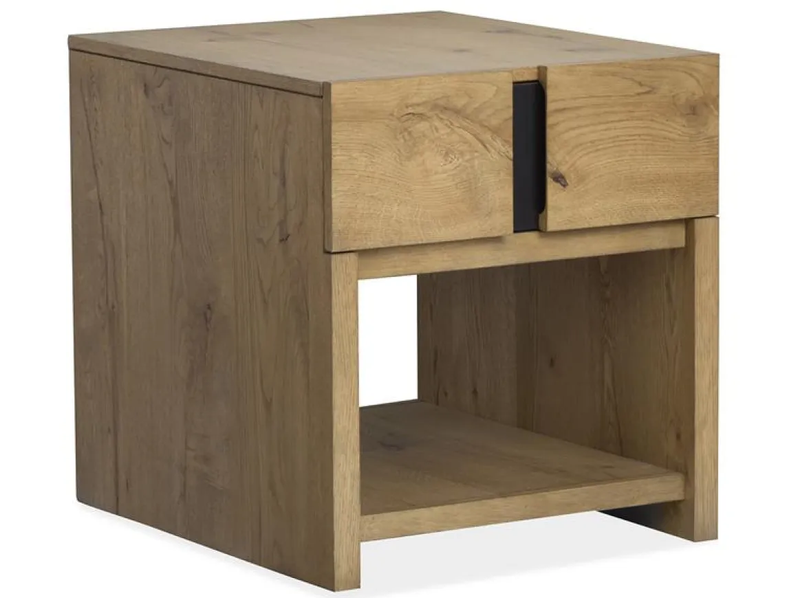 Sawyer Rectangle End Table In Rustic Caramel