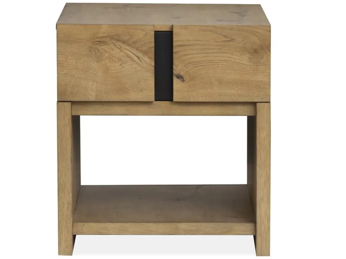 Sawyer Rectangle End Table In Rustic Caramel