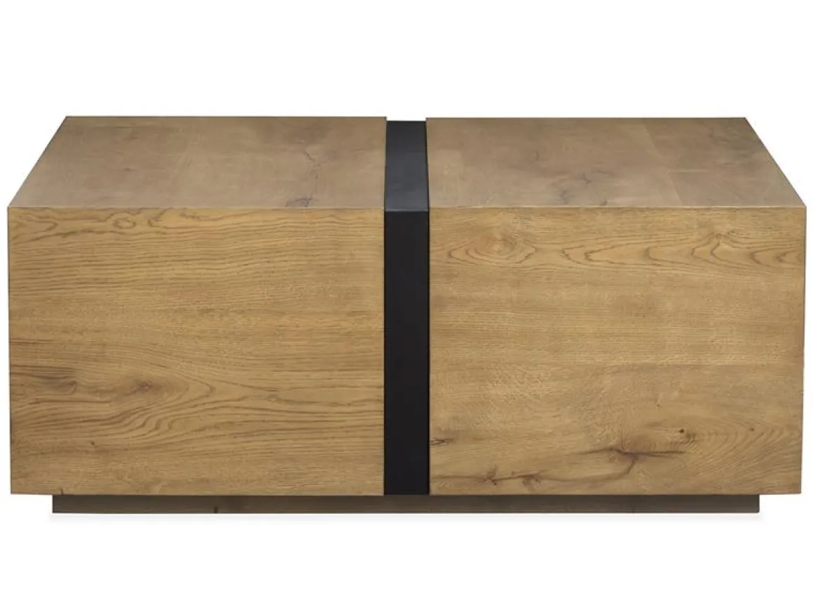 Sawyer Square Coffee Table In Rustic Caramel