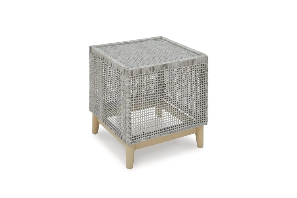 Seton Creek Outdoor End Table In Gray